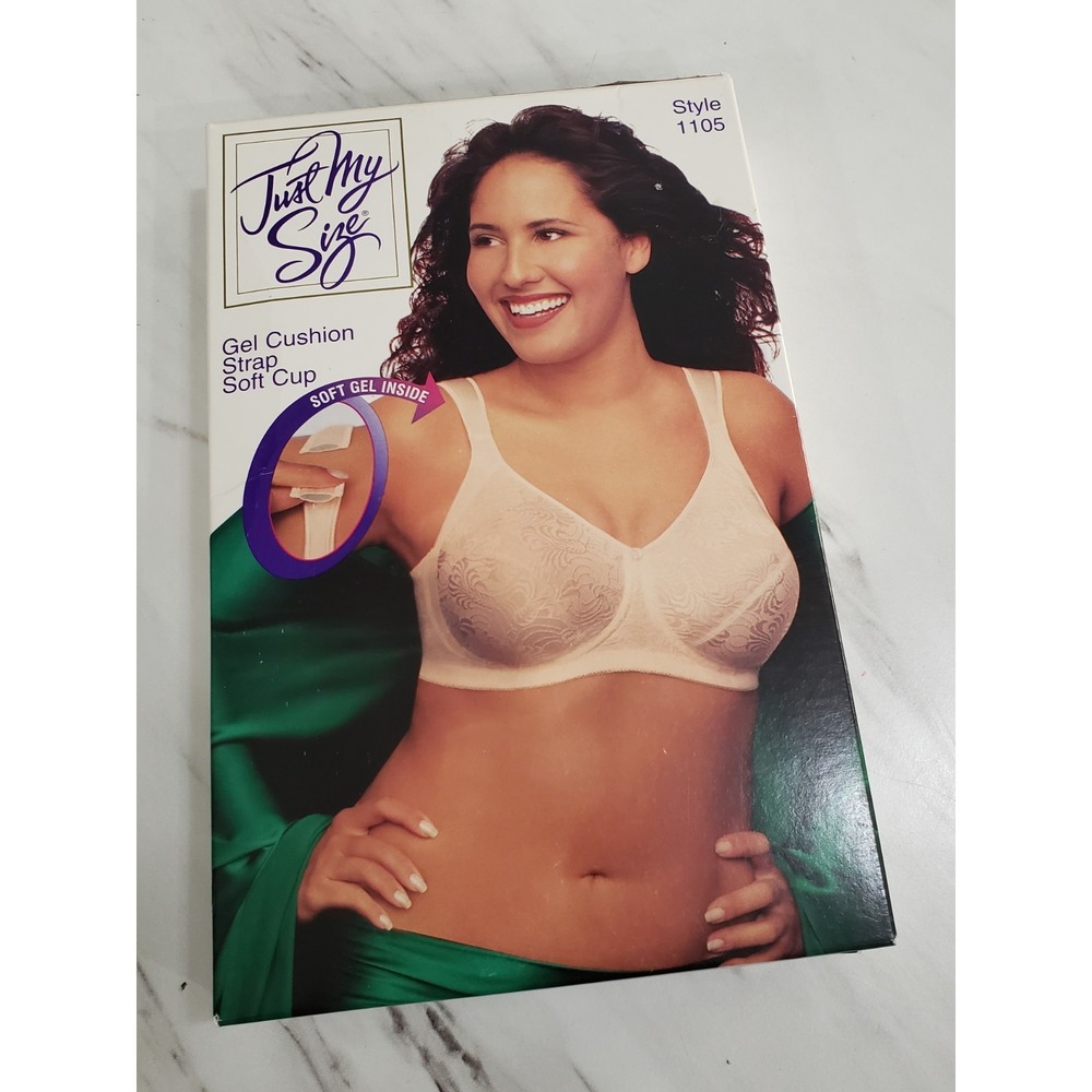 NEW Just My Size TAUPE 42D‎ Gel Cushion Soft Cup Bra Vintage